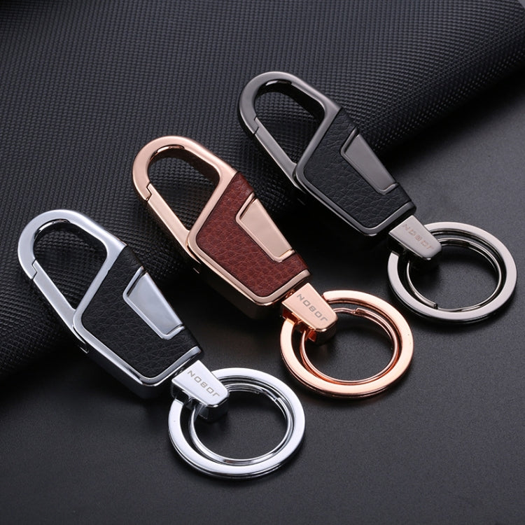 JOBON ZB-6611 Car Keychain Men Waist Hanging Keychain Simple Key Rings