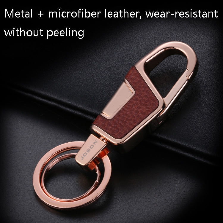 JOBON ZB-6611 Car Keychain Men Waist Hanging Keychain Simple Key Rings