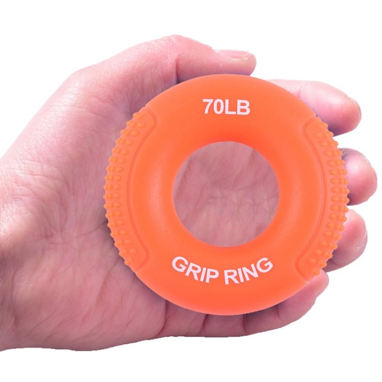 Silicone Gripper Finger Exercise Grip Ring, Specification: 60LB(Dot Orange)