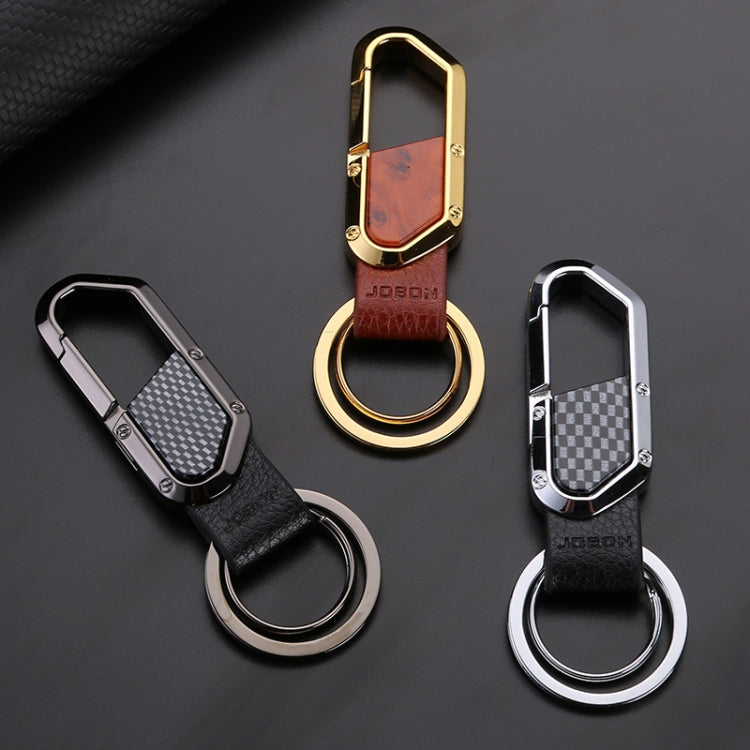 JOBON ZB-106A Business Men Metal Keychain Double Loop Car Pendant Keychain ÎҵÄÉ̵ê