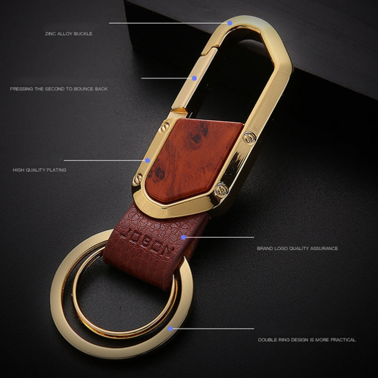 JOBON ZB-106A Business Men Metal Keychain Double Loop Car Pendant Keychain ÎҵÄÉ̵ê