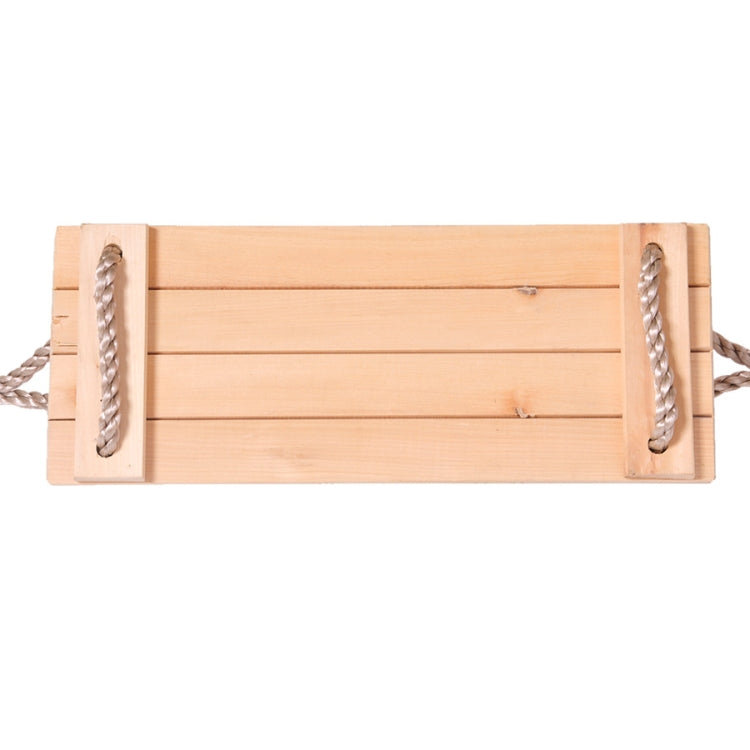 Adult Children Indoor Outdoor Wooden Swing Four Plank Swing,Random Color Delivery（Red) Reluova