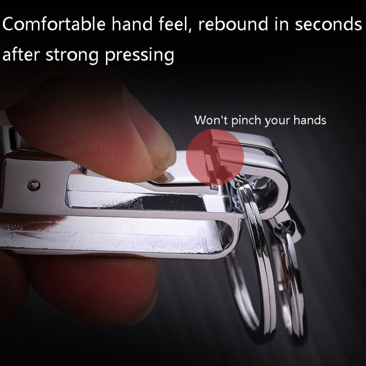 JOBON ZB-8782 Car Keychain Men Metal Anti-Lost Double Ring Detachable Keychain ÎҵÄÉ̵ê