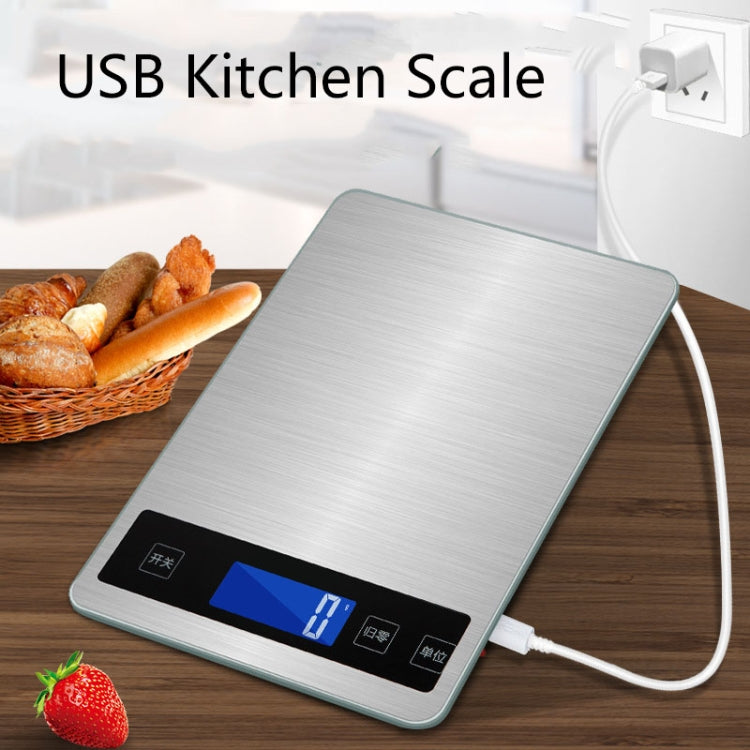 A10-1 Portable USB Kitchen Scale Household Food Baking Tea Quasi-Gram Weight Bench Scale