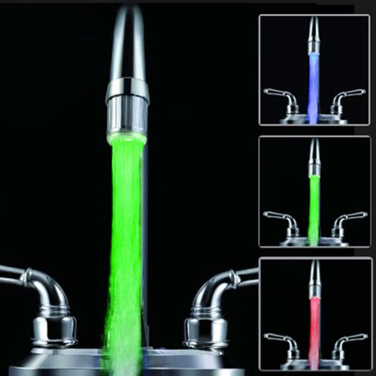 LED Faucet Color Changing Luminous Faucet, Specification: Temperature Control Three Colors Reluova