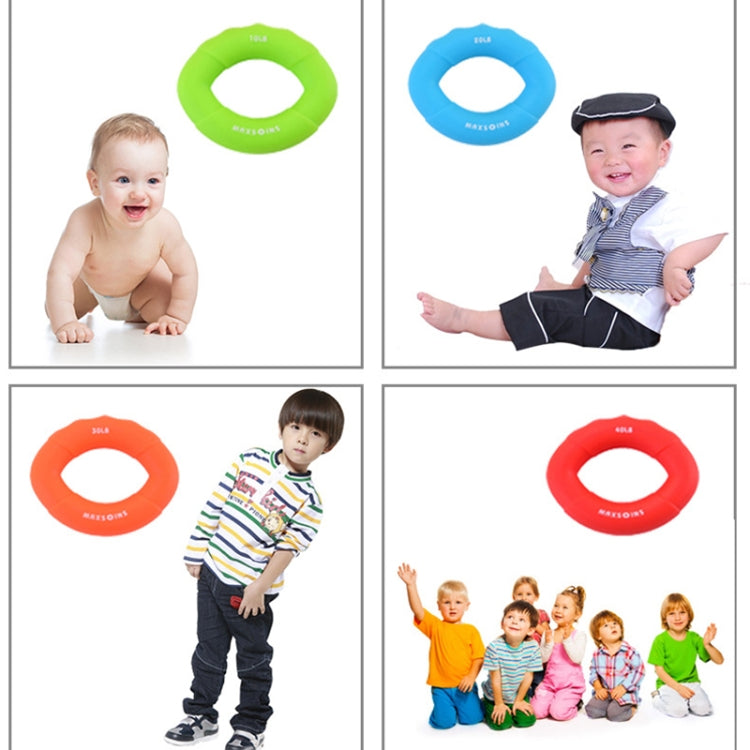 MAXSOINS MXO-7562KD Children Silicone Grip Device Olive Shape Rehabilitation Finger Grip Ring