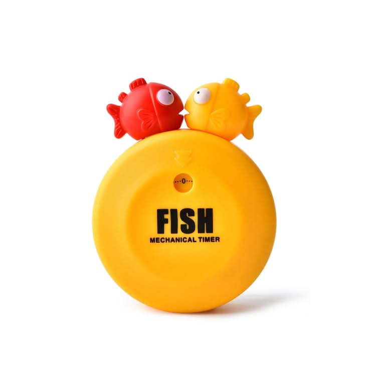 Animal Cartoon Mechanical Timer Refrigerator Magnet Timer, Specification:  Bubble Fish (Orange) Reluova