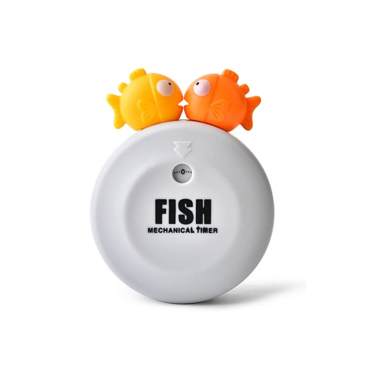 Animal Cartoon Mechanical Timer Refrigerator Magnet Timer, Specification:  Bubble Fish (Orange) Reluova