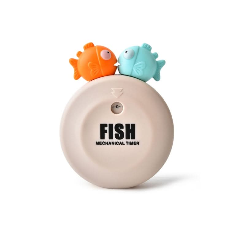 Animal Cartoon Mechanical Timer Refrigerator Magnet Timer, Specification:  Bubble Fish (Orange) Reluova