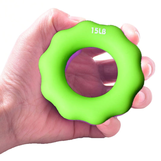 Silicone Finger Marks Grip Device Finger Exercise Grip Ring, Specification: 15LB (Green) Reluova