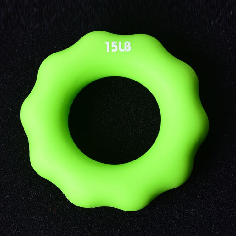 Silicone Finger Marks Grip Device Finger Exercise Grip Ring, Specification: 15LB (Green) Reluova