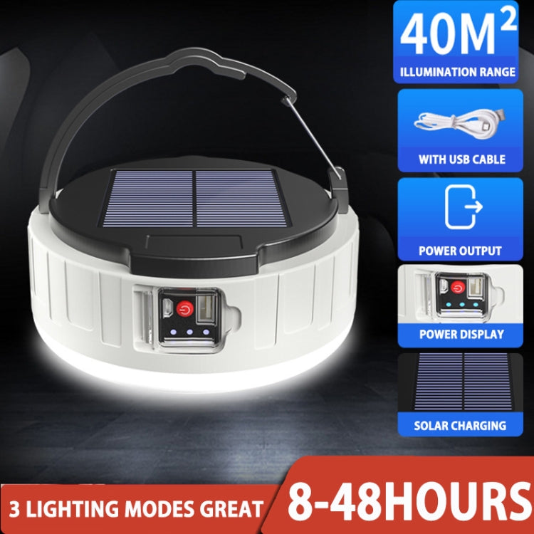 HB208 Solar Power 10W 37 LED Household Emergency Light Mobile Night Market Light Camping Light My Store