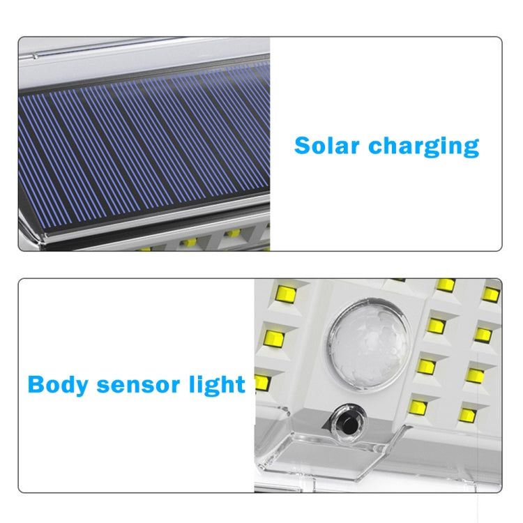 Solar Wall Light Garden Four-Sided Luminous Solar Light Human Body Induction Waterproof Outdoor Light