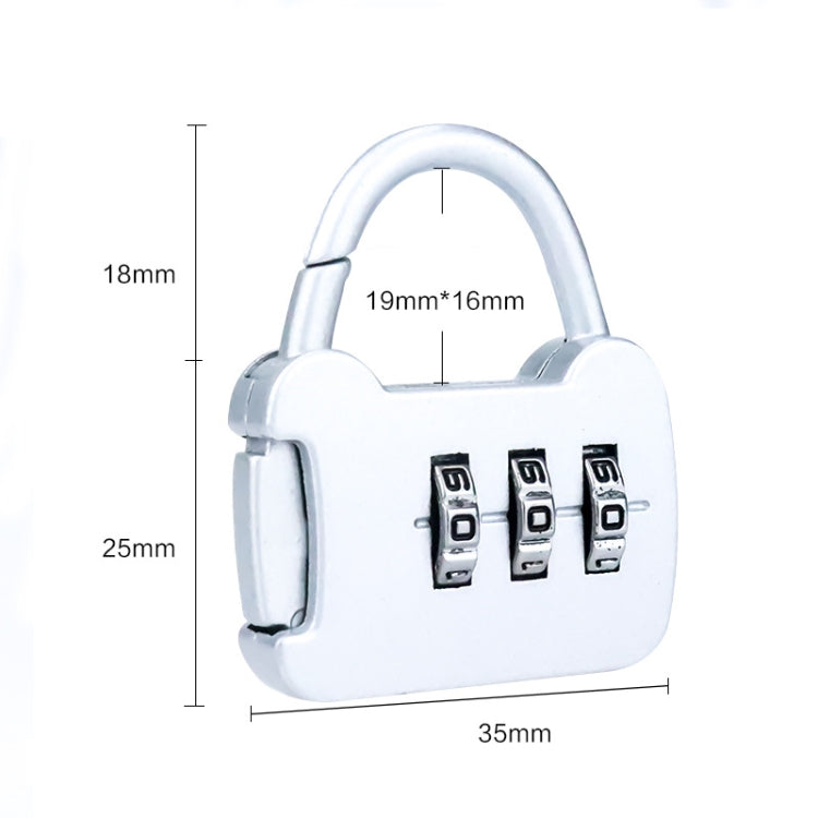 6 PCS Xmm-8007 Cartoon Cat Metal Digital Password Lock Mini Small Padlock My Store