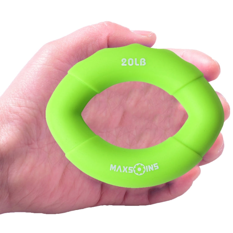 MAXSOINS MXO-009898 Silicone Finger Exercise Grip Device Olive Shape Rehabilitation Finger Pinch Device, Specification: 20LB(Red)