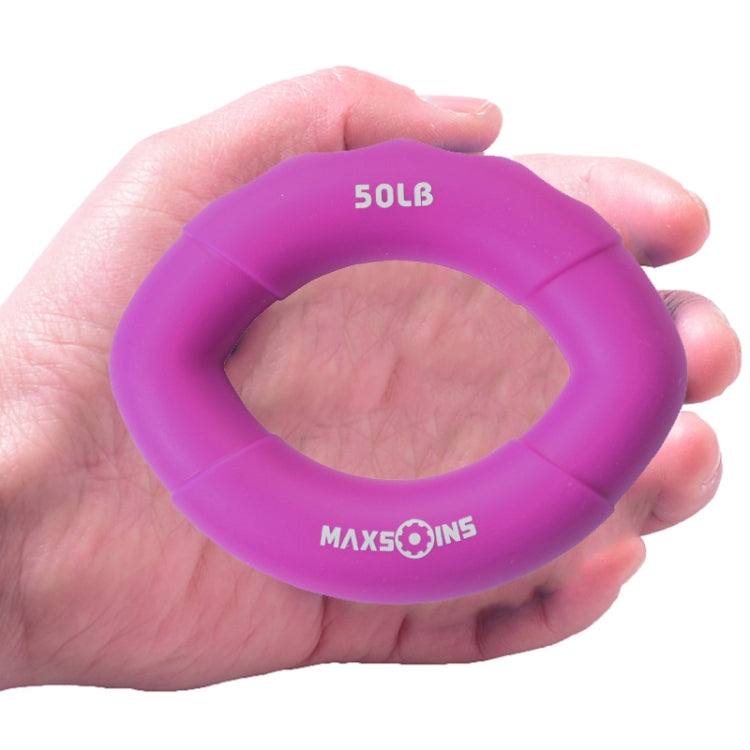 MAXSOINS MXO-009898 Silicone Finger Exercise Grip Device Olive Shape Rehabilitation Finger Pinch Device, Specification: 20LB(Red)