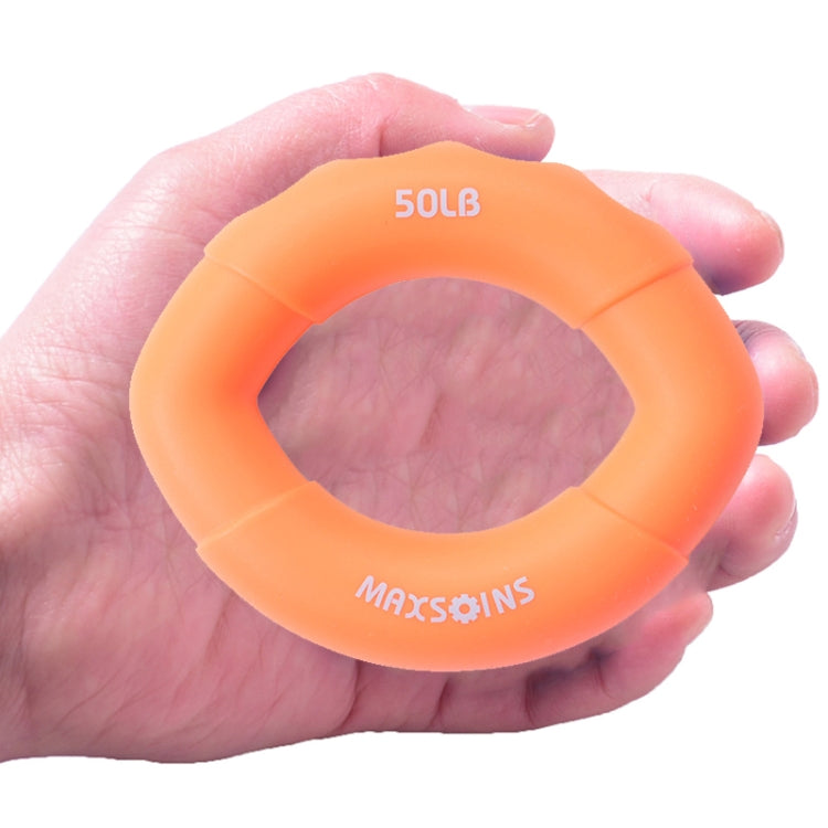 MAXSOINS MXO-009898 Silicone Finger Exercise Grip Device Olive Shape Rehabilitation Finger Pinch Device, Specification: 20LB(Red) Reluova