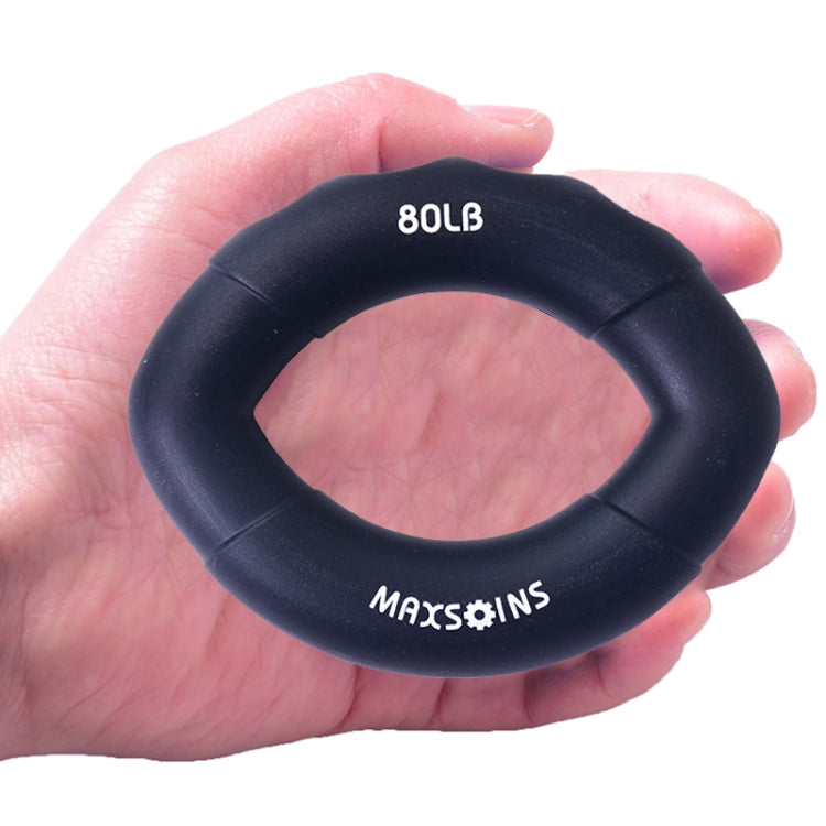 MAXSOINS MXO-009898 Silicone Finger Exercise Grip Device Olive Shape Rehabilitation Finger Pinch Device, Specification: 20LB(Red)