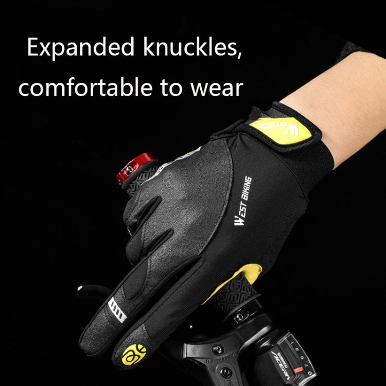 WEST BIKING YP0211209 Bicycle Gloves Shock Absorber Anti-Slip Touch Screen Glove Reluova