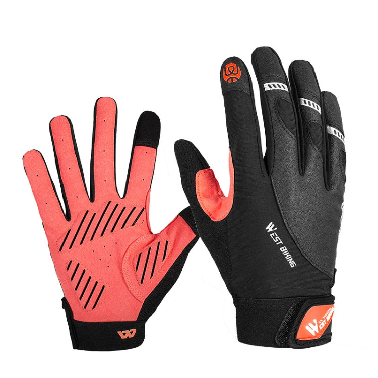 WEST BIKING YP0211209 Bicycle Gloves Shock Absorber Anti-Slip Touch Screen Glove Reluova