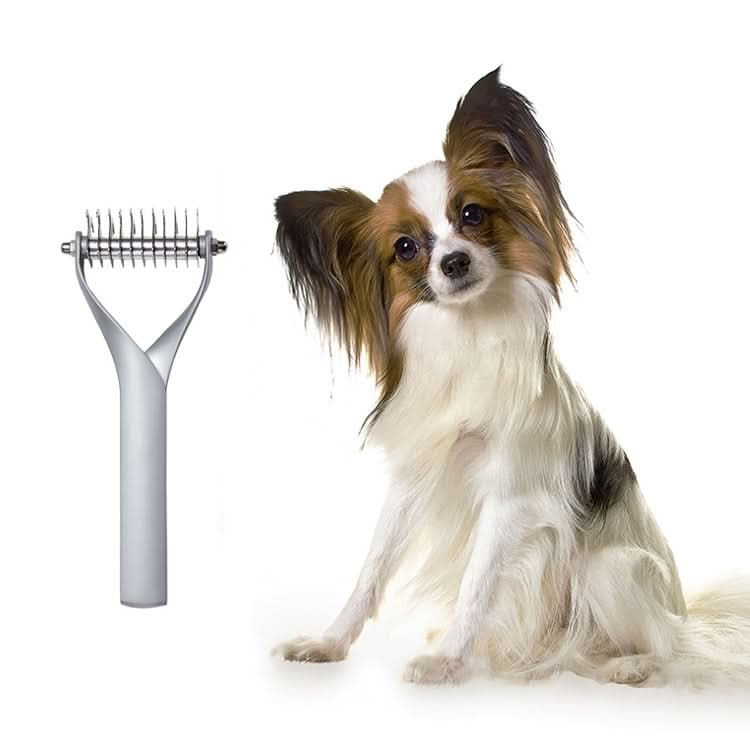 Pet Comb Zinc Alloy Double-Sided Cat Dog Cleaning Beauty Hair Removal Comb - Reluova