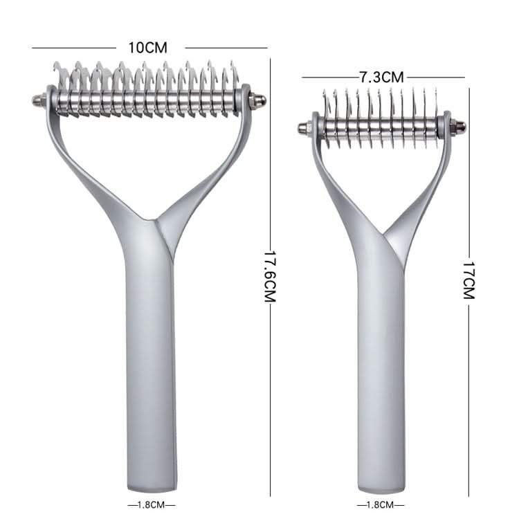 Pet Comb Zinc Alloy Double-Sided Cat Dog Cleaning Beauty Hair Removal Comb - Reluova