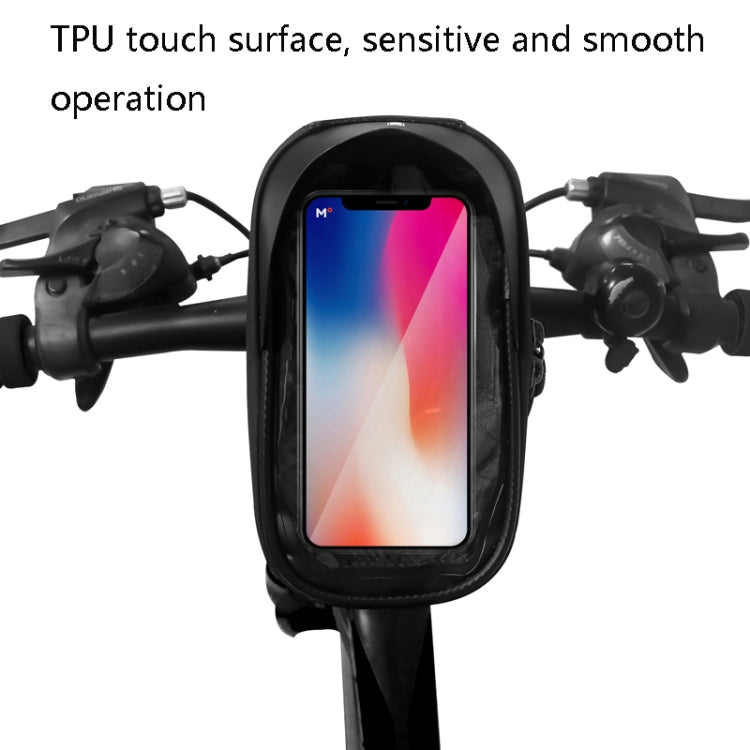 B22 Bicycle EVA Hard Shell Handlebar Bag Touch Screen Waterproof Mobile Phone Bag