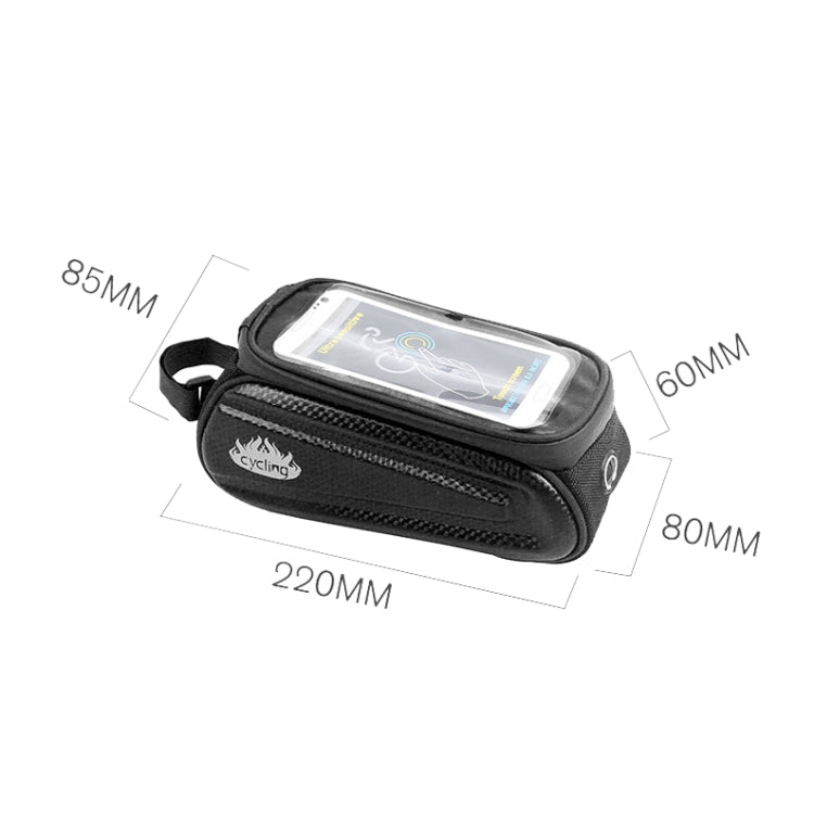 B50 Bicycle Hard Shell Front Beam Bag Mobile Phone Touch Screen Anti-Pouring Water Tube Bag Reluova