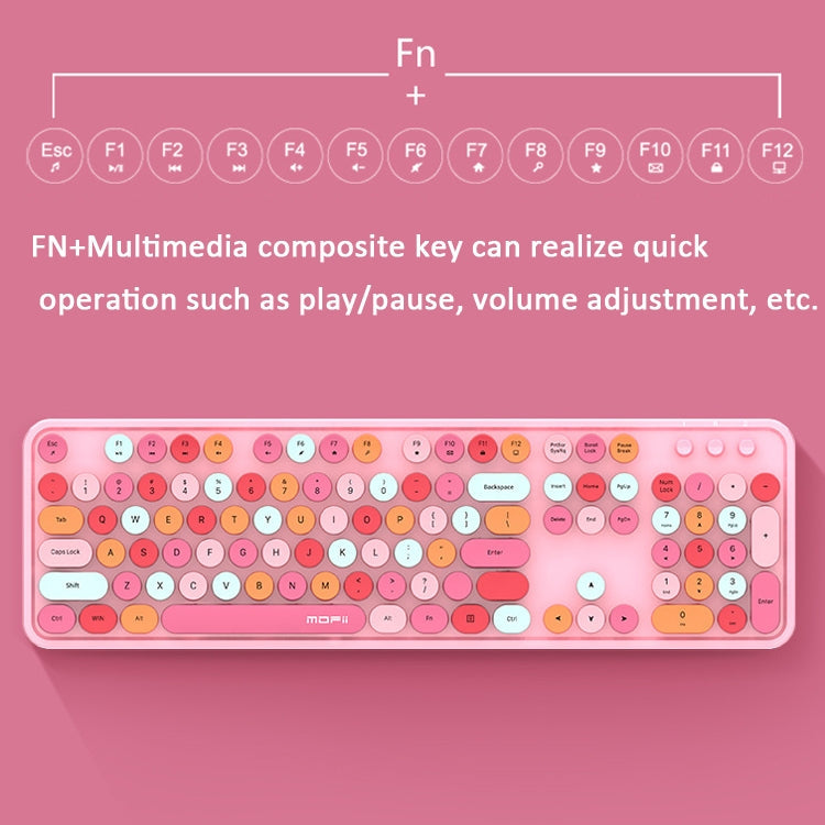 Mofii Sweet Wireless Keyboard And Mouse Set Girls Punk Keyboard Office Set My Store