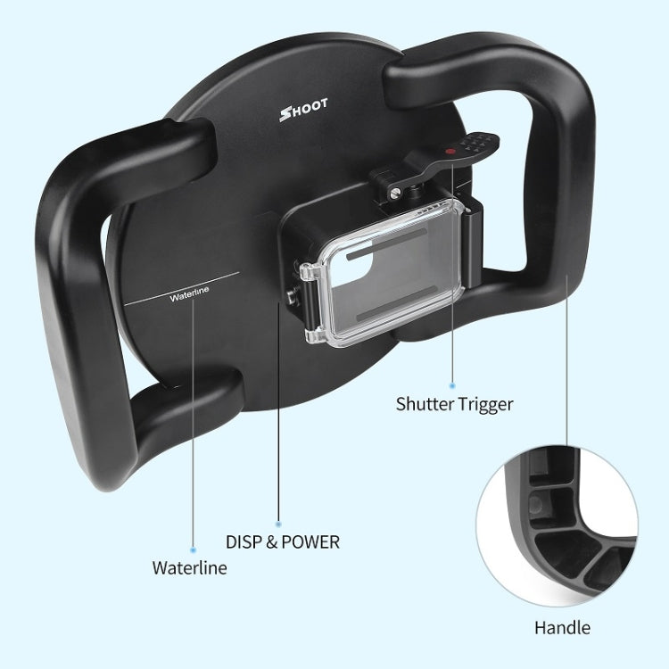 SHOOT XTGP559 Dome Port Underwater Diving Camera Lens Transparent Cover Housing Case For GoPro HERO9 Black My Store