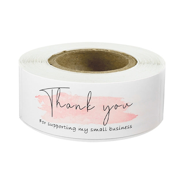 10 Rolls Rectangle Thank You Label Sticker - Reluova 