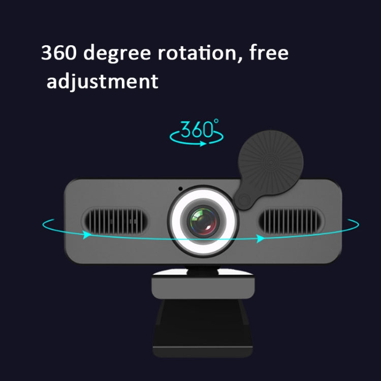 Network High-Definition Computer Camera Drive-Free Beautifying Light Camera with Omnidirectional Microphone, Cable Length: 1.8m