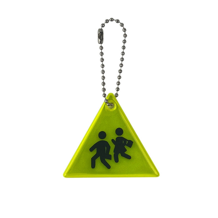 Sidewalk Reflective PVC Keychain Traffic Safety Schoolbag Night Reflective Pendant Random Colour Delivery My Store