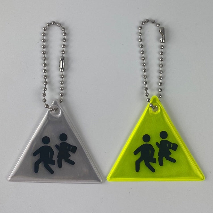 Sidewalk Reflective PVC Keychain Traffic Safety Schoolbag Night Reflective Pendant Random Colour Delivery My Store