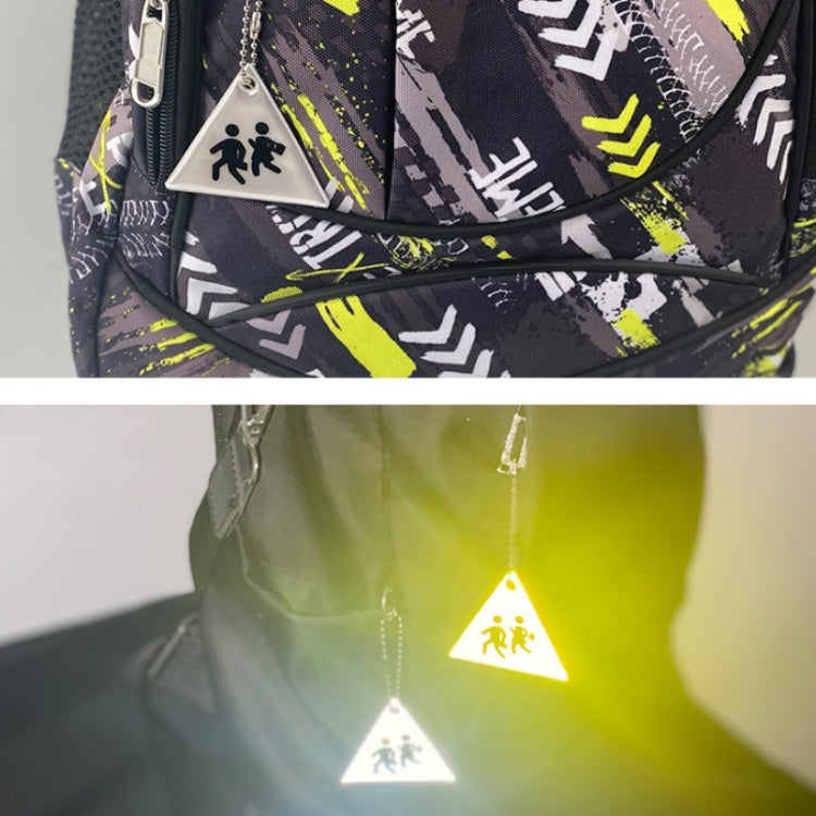 Sidewalk Reflective PVC Keychain Traffic Safety Schoolbag Night Reflective Pendant Random Colour Delivery My Store