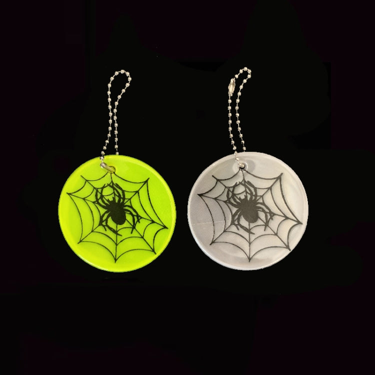 10 PCS Spider Web Type Reflective Waterproof Pendant For Night Riding Student Schoolbag Pendant Random Colour Delivery - Reluova 