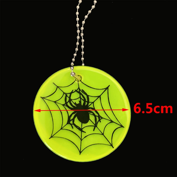 10 PCS Spider Web Type Reflective Waterproof Pendant For Night Riding Student Schoolbag Pendant Random Colour Delivery - Reluova 