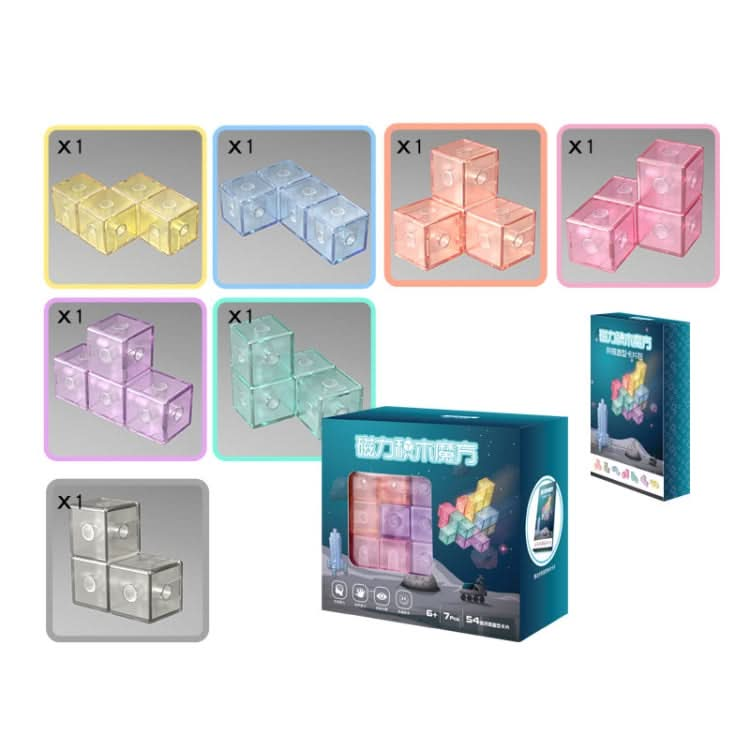 Magnetic Building Blocks Cube Cube Assembling Toys For Children Reluova