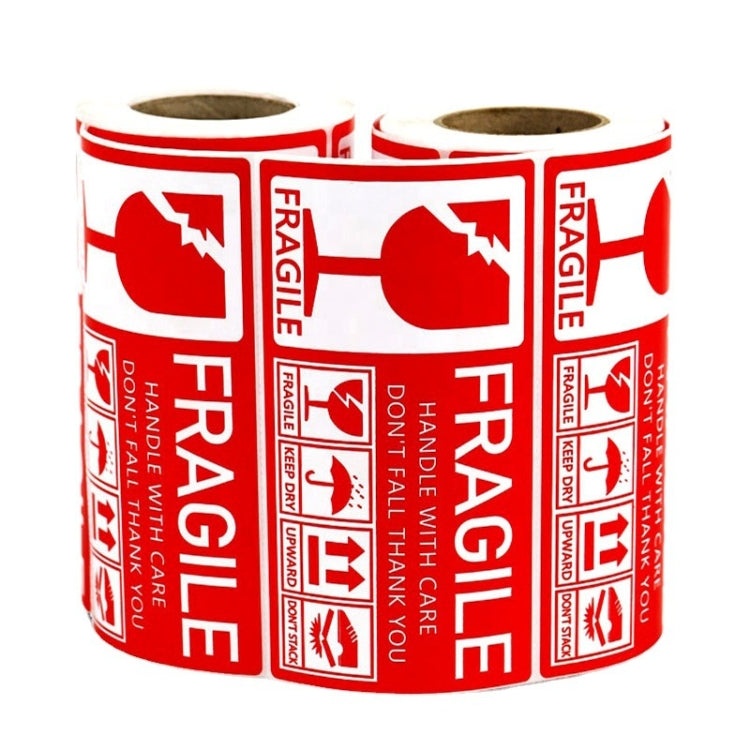 Fragile Goods Label Express Carton Warning Sticker Handle Careful Stickers My Store