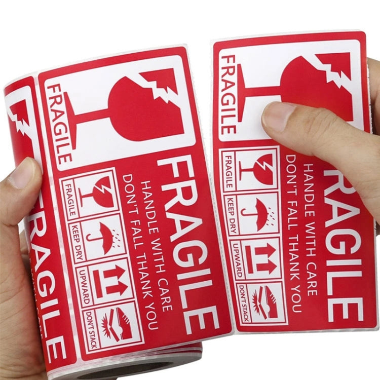 Fragile Goods Label Express Carton Warning Sticker Handle Careful Stickers My Store