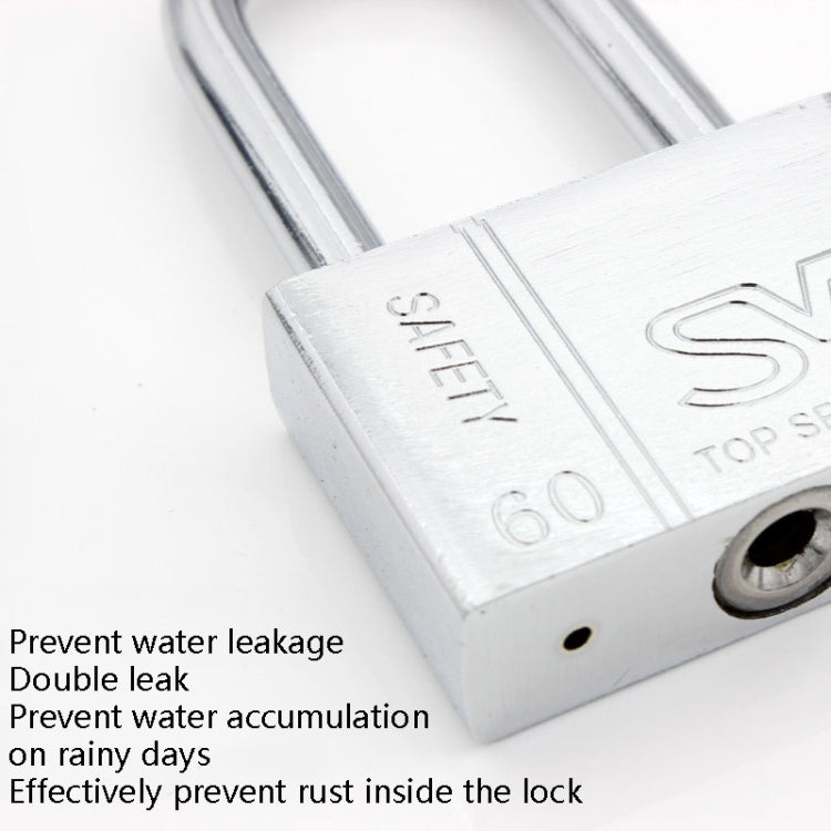 Square Blade Imitation Stainless Steel Padlock My Store