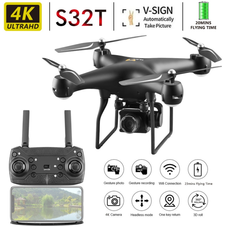 YLR/C S32T 25 Minute Long Battery Life High-Definition Aerial Photography Drone Gesture Remote Control Quadcopter