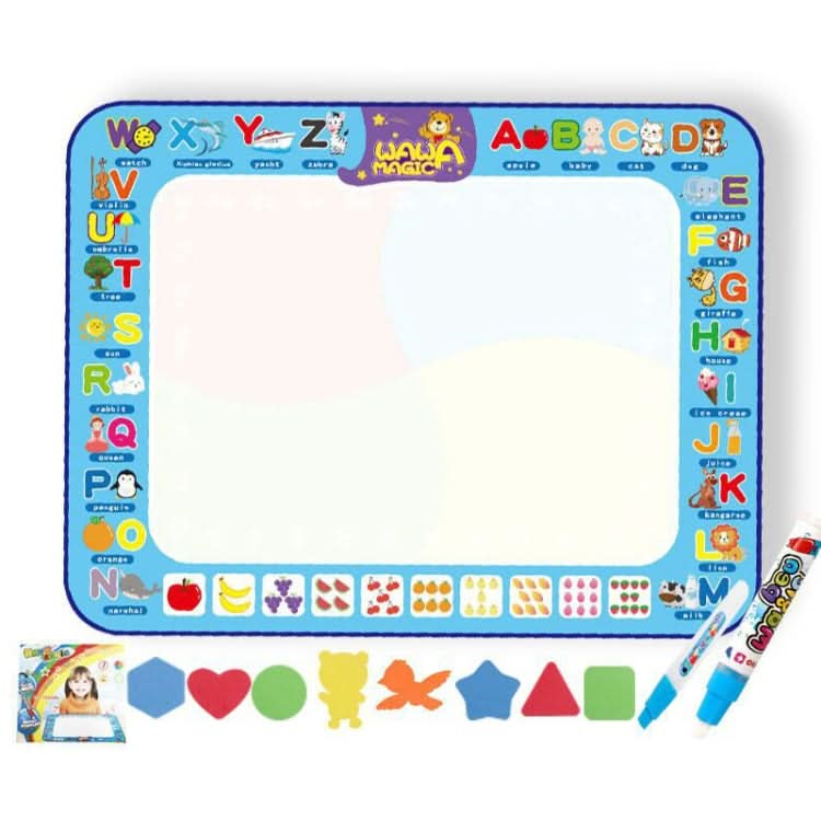 6613 Children Water Drawing Canvas Color Writing Magic Graffiti Mat, Size: 100 x 70cm, Style: Reluova