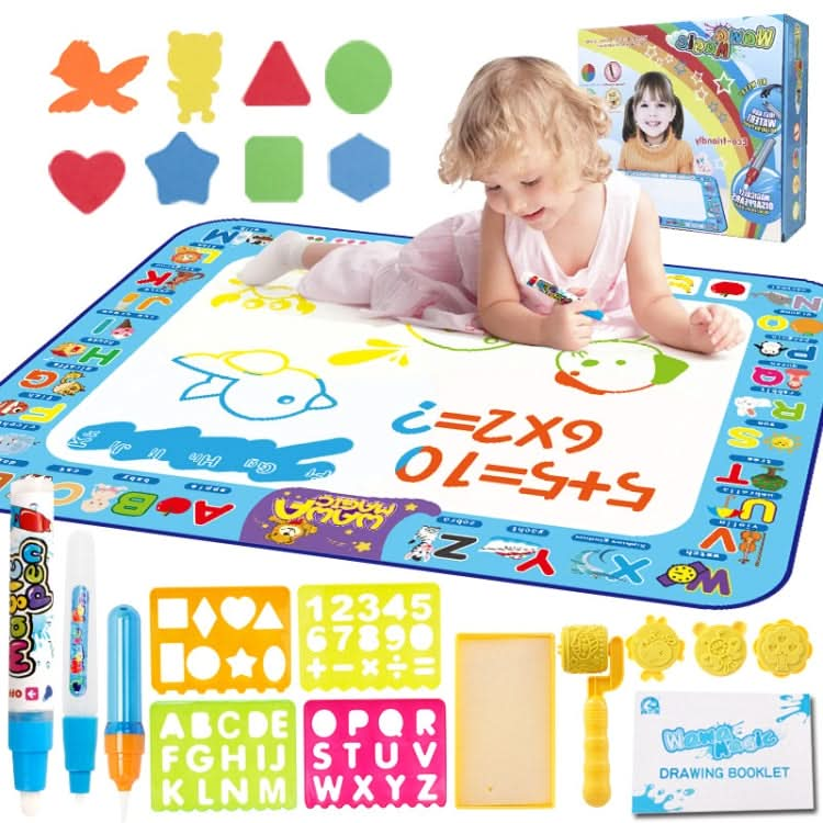 6613 Children Water Drawing Canvas Color Writing Magic Graffiti Mat, Size: 100 x 70cm, Style: Reluova