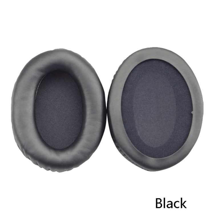 2 PCS Headset Sponge Cover Ear Pad Leather Case For Kingston Cloud Silver II, Colour: Black