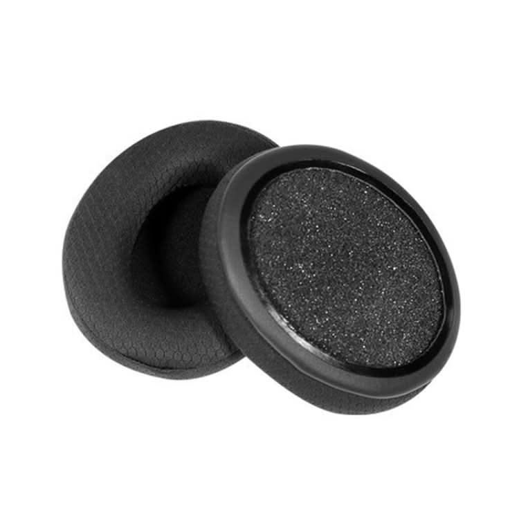 2 PCS Headset Sponge Cover Ear Pad Leather Case For Kingston Cloud Silver II, Colour: Black