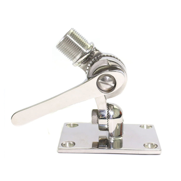 316 Stainless Steel Marine VHF Adjustable Antenna Base Mount For Boat