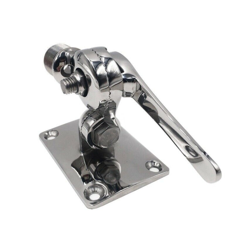 316 Stainless Steel Marine VHF Adjustable Antenna Base Mount For Boat