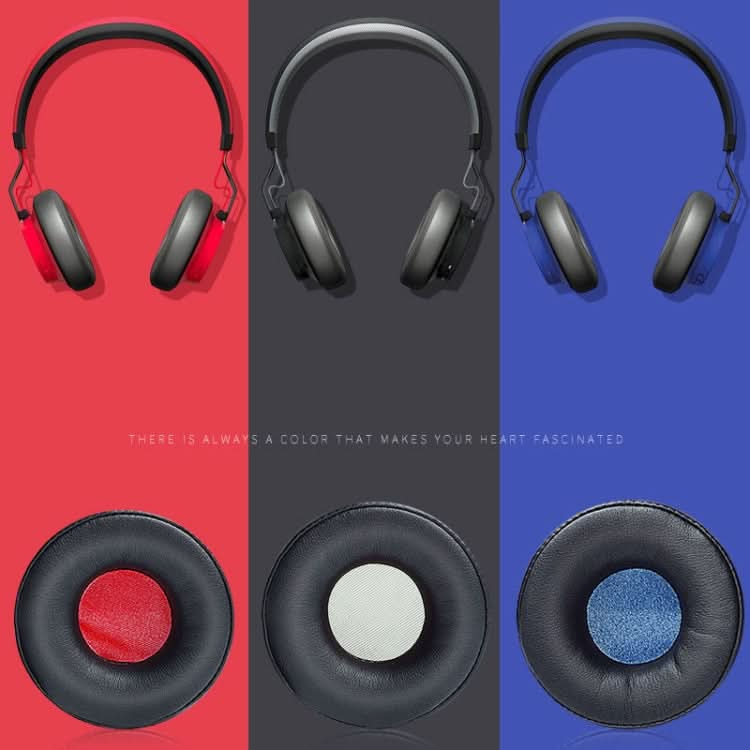 2 PCS Headphone Sponge Cover Headphone Leather Cover For Jabra Revo Wireless, Colour: Black Black Net