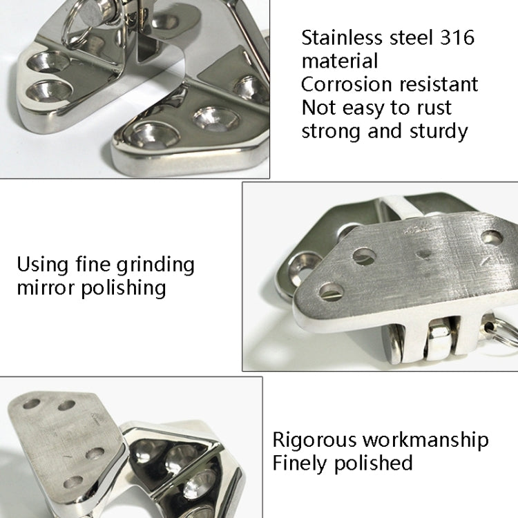 Butterfly Hinge 316 Stainless Steel Ship Accessories